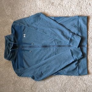 Under Armour blue zip up jacket size medium